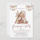 ボホテペグランプ誕生日パーティーの招待 招待状 (正面)