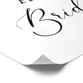 ボホテペフローラブライダルシャワー歓迎サイン ポスター (角)