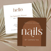 ボホテモダンラコッタネイルアーティストサロンマニキュア スクエア名刺