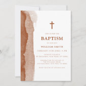 ボホテモダンラコッタ抽象芸術バプテスマ 招待状 (正面)