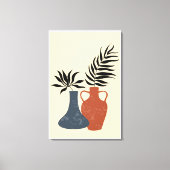 ボホテラコタポット、ストレッチ大仕上げ キャンバスプリント (正面)