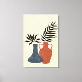 ボホテラコタポット、ストレッチ大仕上げ キャンバスプリント (正面)