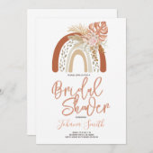 ボホテラコタレインボーブライダルシャワー招待 招待状 (正面/裏面)