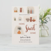 ボホテラコタ引っ越し祝いパーティーパーティの招待状 招待状 (スタンド正面)