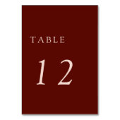 ボホテラコッシンプルトミニマル結婚スの銅 テーブルナンバー (正面)