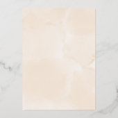 ボホテラコッタアンドブルゴーニュ秋結婚フローラ 箔招待状 (裏面)