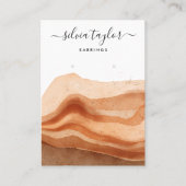 ボホテラコッタイヤリングネックレスディスプレイカード 名刺 (正面)