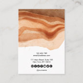 ボホテラコッタイヤリングネックレスディスプレイカード 名刺 (裏面)