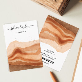 ボホテラコッタイヤリングネックレスディスプレイカード 名刺