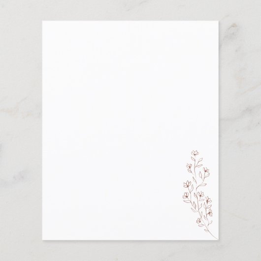 ボホテラコッタインディ素朴ボタニック私たちは予算を行う チラシ (裏面)