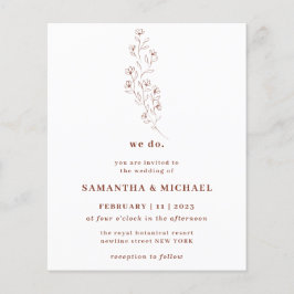 ボホテラコッタインディ素朴ボタニック私たちは予算を行う チラシ