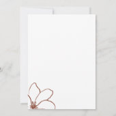 ボホテラコッタインディ素朴ユーカリ我々は 招待状 (裏面)