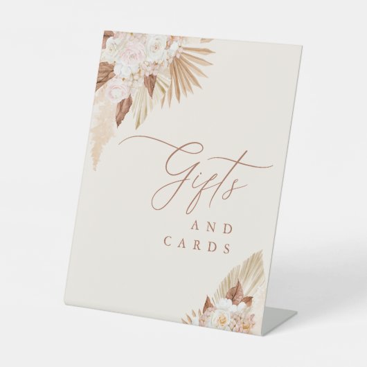 ボホテラコッタウェディングギフト&カード 台座サイン (正面)