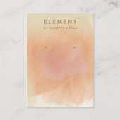 ボホテラコッタウォーターカラーイヤリングディスプレイ 名刺 (正面)