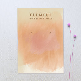 ボホテラコッタウォーターカラーイヤリングディスプレイ 名刺