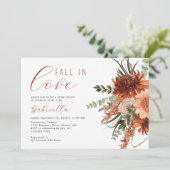 ボホテラコッタウォーターカラーフローラブライダルシャワー 招待状 (スタンド正面)