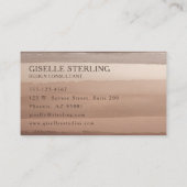 ボホテラコッタウォーターカラー抽象芸術モノグラム 名刺 (裏面)