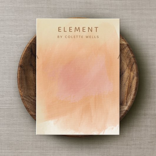 ボホテラコッタウォーター自然カラーネックレスディスプレイ 名刺