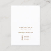 ボホテラコッタウォーター自然カラーネックレスディスプレイ 名刺 (裏面)