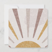 ボホテラコッタオレンジ誕生日サンキューカード 招待状 (裏面)