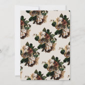 ボホテラコッタグリーンリーフローラ60誕生日 招待状 (裏面)