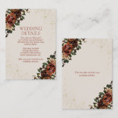 ボホテラコッタグリーンリー詳細エンクロージャカード エンクロージャーカード (正面/裏面)