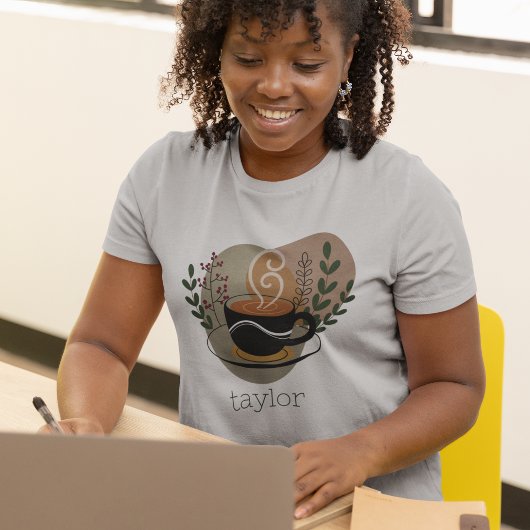 ボホテラコッタコーヒーテーマパーソナライズされた Tシャツ