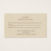 ボホテラコッタサンサンドジュエリーギフトカード (裏面)