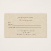 ボホテラコッタサンドサン抽象芸術ギフト証明書 (裏面)