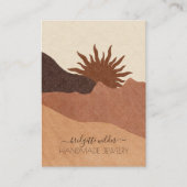 ボホテラコッタサンドデザートサンハンドメイドジュエリー 名刺 (正面)