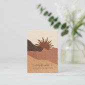 ボホテラコッタサンドデザートサンハンドメイドジュエリー 名刺 (スタンド正面)