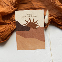 ボホテラコッタサンドデザートサンハンドメイドジュエリー 名刺