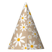 ボホテラコッタサンドレトロデイジーバースデーパーティー パーティーハット (裏面)