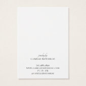 ボホテラコッタサンド抽象芸術イヤリングディスプレイカード (裏面)