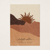 ボホテラコッタサンド抽象芸術イヤリング表示カード (正面)