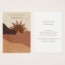 ボホテラコッタサンド抽象芸術ネックレスディスプレイ