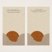 ボホテラコッタサンド抽象芸術ネックレスディスプレイ (正面&裏面)