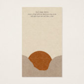 ボホテラコッタサンド抽象芸術ネックレスディスプレイ (裏面)