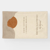 ボホテラコッタサンド抽象芸術手作りジュエリー 横断幕 (横)