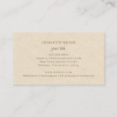 ボホテラコッタサンド抽象芸術 名刺 (裏面)