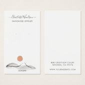 ボホテラコッタサンマウンテンイヤリングディスプレイカード (正面&裏面)