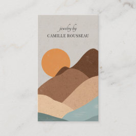 ボホテラコッタサンマウンテンズハンドクラフトジュエリー 名刺