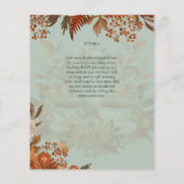 ボホテラコッタセージティーパーティーベビーブライダルシャワー チラシ (裏面)