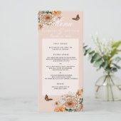 ボホテラコッタセージフローラ秋の結婚式 メニュー (スタンド正面)