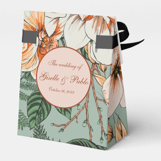 ボホテラコッタセージ秋フローラ結婚ズ フェイバーボックス (裏面サイド)