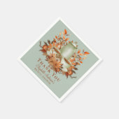 ボホテラコッタセージ茶パーティーダイニング食器 スタンダードカクテルナプキン (角)