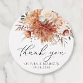 ボホテラコッタダリアバラ結婚ズありがとう フェイバータグ (正面)