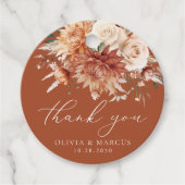 ボホテラコッタダリアバラ結婚ズありがとう フェイバータグ (正面)