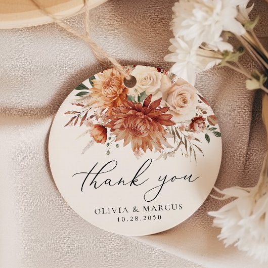 ボホテラコッタダリアバラ結婚ズありがとう フェイバータグ