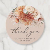 ボホテラコッタダリアバラ結婚ズありがとう フェイバータグ (正面)